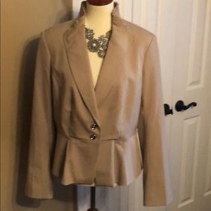 Tan White House Black Market blazer.